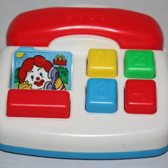 Vintage Fisher-Price Under-3 Phone 1999 McDonald's Happy Meal Toy - Picture 1 of 8